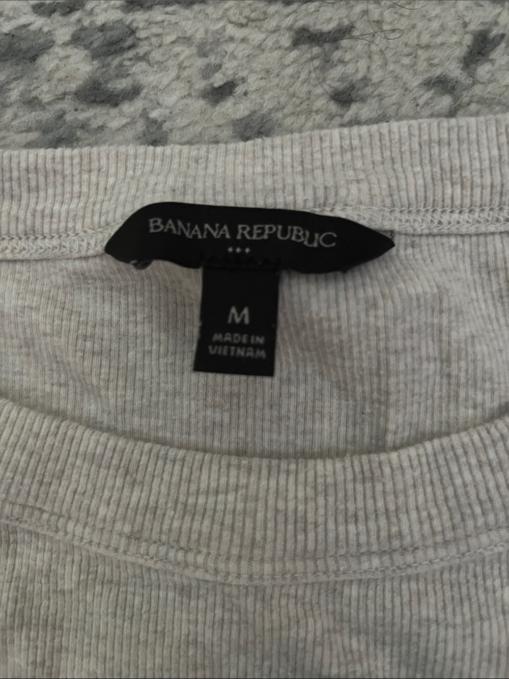 Banana Republic Ribbed Tank Trio - Black, Gray, Cream - Picture 4 of 5